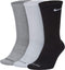 Nike Everyday Plus Lightweight Crew Socks, 3 Pair - SX6891 (Multi-Color 916, Large)...