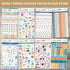 bloom daily planners Meal Planning Stickers - 8 Sheets / 592 Stickers - Essential Variety Pack for Menu Prepping, Grocery Shopping, Food & Diet Tr...
