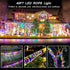 LED Rope Lights Battery Operated String Lights-40Ft 120 LEDs 8 Modes Outdoor Waterproof Fairy Lights Dimmable/Timer with Remote for Camping Party ...
