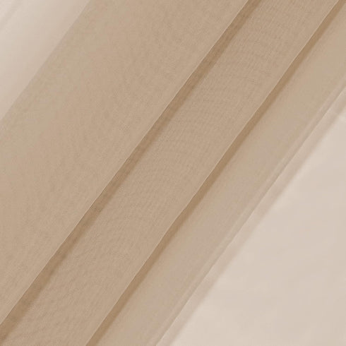 Pairs to Go Victoria Voile Modern Sheer Rod Pocket Window Curtains for Living Room (2 Panels), 59 in x 95 in, Taupe...