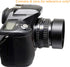 Fotasy Metal 55mm Lens Hood, 55 mm Hood Shade, Compatible with Standard Prime Lense with 55mm Filter Thread Diameter, Screw-in, with 58mm Lens Cap...