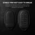 Tukellen for Jeep Key Fob Cover Leather,Leather Key Case Protector Compatible Jeep Grand Cherokee Renegade Chrysler 200 300 Dodge RAM Durango Chal...