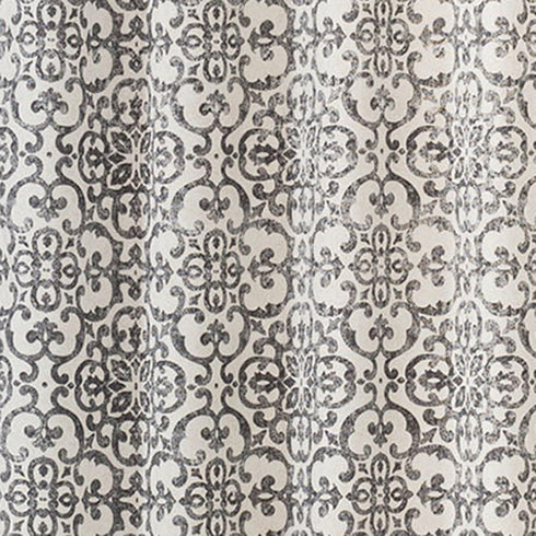 PAIRS TO GO Brockwell Decorative Window Treatment Rod Pocket Curtains for Living Room, Double Panel, 28" x 84", Charcoal...