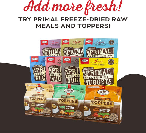 Primal Beef Jerky Dog Treats Made with Beef Bone Broth for Dogs, Give Pieces a Chance, Training Treat for Dogs, 4 oz...