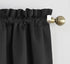 Sun Zero Easton Energy Saving Blackout Rod Pocket Curtain Panel, 40" x 63", Black...