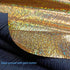 Shattered Glass Hologram Fabric by The Yard Width 58Inches Entelare (Black/Gold 1yard)...