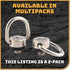 Camera Carabiner Clip D-Ring - Easily Attach a Carabiner to your Camera with this 1/4-20 Tripod Mount D-Ring (2-Pack)...