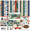 Carta Bella Paper Company Summer Camp Collection Kit paper, navy, red, brown, tan, green 12-x-12-Inch...
