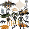 US Army Men Action Figures Play Set,Toy Soldiers with Military Weapons Accessories for Kids Boys...