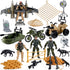 US Army Men Action Figures Play Set,Toy Soldiers with Military Weapons Accessories for Kids Boys...