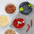 Multi-Function Manual Food Chopper & Processors with Handle and Cover,Vegetable Chopper Shredder,Garlic Press,Suitable for Onions Garlic Peppers C...