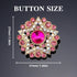 4Pcs Sliver Rhinestone Buttons Crystal Embellishments for Clothing Jewelry Making DIY Decoration Bottons for Sewing Crafts Wedding Bridal (Red)...