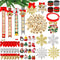284 Pieces Christmas Ornaments DIY Christmas Tree Ornaments Christmas Arts and Crafts for Kids Adult Xmas Decorations Supplies...