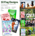 Seasonal Garden Flags 12x18 Double Sided Set of 10 Outside Yard Flags, Decorative Small Garden Flag with Anti-Wind Clip and Stopper, Garden Flags ...