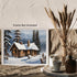 Posterizer 1 pcs-old farm house in snowy winter nature-in oil painting style-5-Landscape & Nature Art-Living Room Bedroom Decor- unframed wall art...