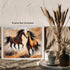 Posterizer 1 pcs- Two brown horses running print-Art for Animal Lovers- Gift for Men Women Entrepreneur Teens-decor for Bedroom, Office, Living Ro...