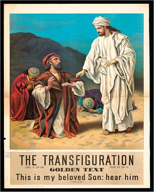 Posterizer 1 pcs-The transfiguration poster-Religious Posters-Gifts for Christians -Decor for Church, Sunday School Classroom- unframed wall art...