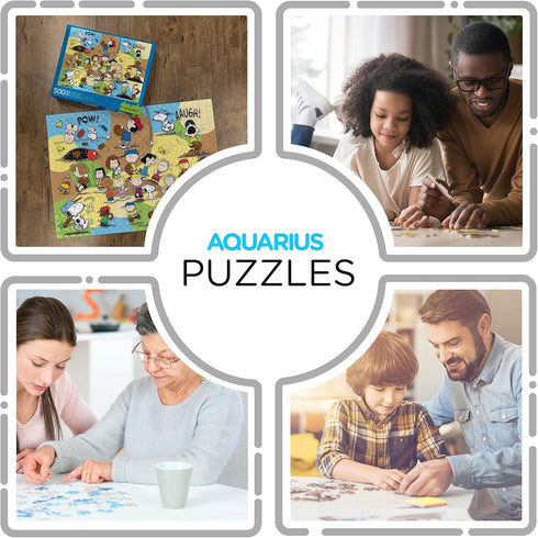 AQUARIUS Peanuts Baseball Puzzle (500 Piece Jigsaw Puzzle) - Officially Licensed Peanuts Merchandise & Collectibles - Glare Free - Precision Fit -...