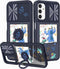 Joyleop (2in1 for Samsung Galaxy A13 5G Case Cartoon Cute Painter for Girls Pretty Women Teen Kids Girly Phone Covers Blue Pattern Design with Sli...