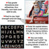 Locacrystal 34Pcs Bling Rhinestone Alphabet Letter Stickers, A-Z Letters Self-Adhesive Iron-on Crystal Rhinestones Word Stickers for Cars Arts Cra...
