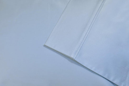 Superior 700 Thread Count Egyptian Cotton Pillowcase Bed Set, Modern Solid Sateen, Naturally Breathable and Cooling, Extra Comfort Pillow Cover, I...