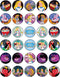 30 x Edible Cupcake Toppers Themed of Wonderland Collection of Edible Cake Decorations | Uncut Edible on Icing Sheet...