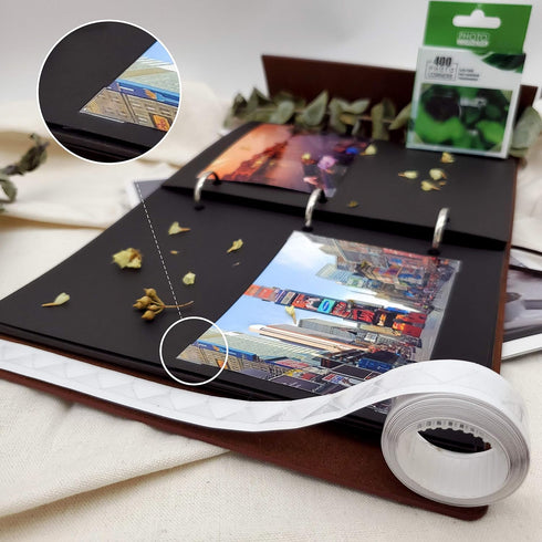 Photo Corners 400 Pcs Clear Self-Adhesive Picture Mounting Corner Stickers for DIY Scrapbook, Album, Journal, 400 Pcs/Pack....