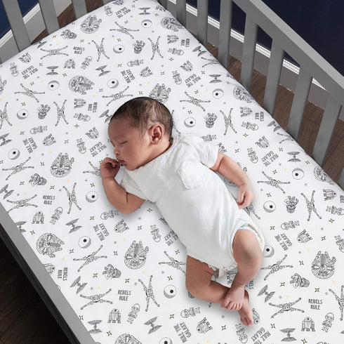 Lambs & Ivy Star Wars Signature Rebels Rule Cotton Fitted Crib/Toddler Sheet...