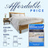 BRODER MFG. INC. - Full Size Mattress Protector, Soft and Smooth Mattress Cover, Waterprood White Fabric Bed Cover with Zipper, Machine-Washable M...