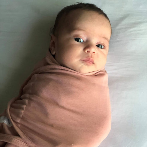 Ely's & Co. Adjustable Swaddles for Newborn, Baby Swaddles 0-3 Months, Velcro Swaddle Sack for Baby Girl, 100% Cotton, 2 Pack (Dusty Rose and Mauv...