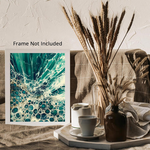Posterizer 1 pcs-ocean waves-beautiful nature art work 7-Landscape & Nature Art-Coastal & Nautical Art-Decor for Home & Office- unframed wall art...