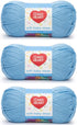 Red Heart Soft Baby Steps Yarn (3-Pack) Baby Blue E746-9800...