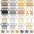 280 Pieces Key Chain Rings Kit Including 35 Pcs Swivel Lobster Clasp Keychain 35 Pcs Key Rings with Chains 210 Pieces Small Screw Eye Pins Hooks f...