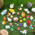 100 Pieces Mini Resin Animals Miniature Panda Figurine Garden Animal Figurine Miniature Duck Figurine Micro Landscape Fairy Dollhouse Ornament for...