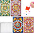 Patelai 4 Pcs Diamond Mandala Flower Notebook Kits 3 x 5 In DIY Mandala Cover Notebook Crystal Mandala Journal Notebook Sketchbook Notepad for Men...