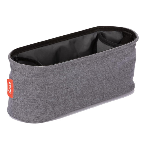 Diono Buggy Buddy Universal Stroller Organizer with Cup Holders, Secure Attachment, Zippered Pockets, Safe & Secure, Gray...