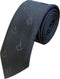 Men's Freemasons Masonic Black Woven Skinny Narrow Width 2" Neck Tie, Black...