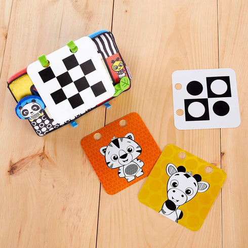 Baby Einstein Flip For Art High Contrast Floor Activity Mirror with Take Along Cards, Tummy Time Play, Newborn+...