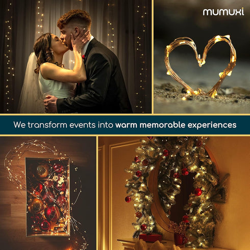 MUMUXI 12 Pack 7.2ft Fairy Lights Battery Operated String Lights, 20 Mini LEDs for Centerpiece Table Decorations, Wedding Party Bedroom Mason Jar ...
