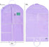 Waterproof Hanging Garment Bag 40 inch Clothes Bag with Gusset, 5 Pockets & Side Zip for Dance Costumes, Sports, Skating, Theatre, Beauty Pageants...