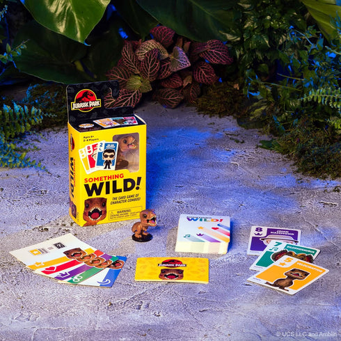 Funko Something Wild! Jurassic Park with T. rex Pocket Pop! Card Game for 2-4 Players Ages 6 and Up...