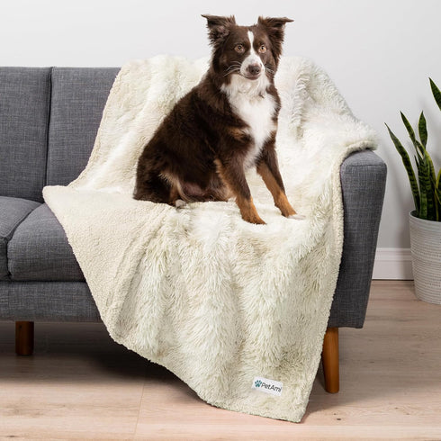 PetAmi Waterproof Dog Blanket for Small Medium Dogs, Calming Fleece Cat Blanket, Couch Protector Washable Sherpa Faux Fur Pet Throw for Puppy, Sof...