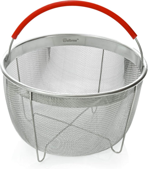 Original Salbree Steamer Basket for 6 qt quart Instant Pot Accessories, Stainless Steel Strainer and Insert fits IP Insta Pots, Instapot, Other Pr...