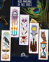 Povitrulya Counted Cross Stitch Kit Magic Raven - DIY Bookmark Set for Hand Embroidery...