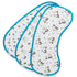 Ziggy Baby Muslin Burp Cloths, Burpy Bib Set (3 Pack) Unicorn, Rainbow, Cupcake...