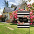 Personalized Floral Garden Flag,Welcome Flag,Welcome Friends,Farmhouse Decor,Yard Decor,Outdoor Decor,Black and White Stripes Garden Flag 12.5 X 1...