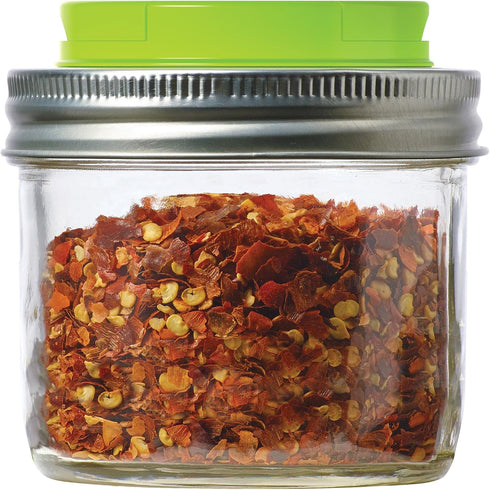 Jarware Spice Lid for Regular Mouth Mason Jars, Green...