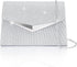 Larcenciel Women's Evening Handbags, Sparkly Pleated Evening Purse, Elegant Sequins Clutch for Wedding Formal Cocktail Party...