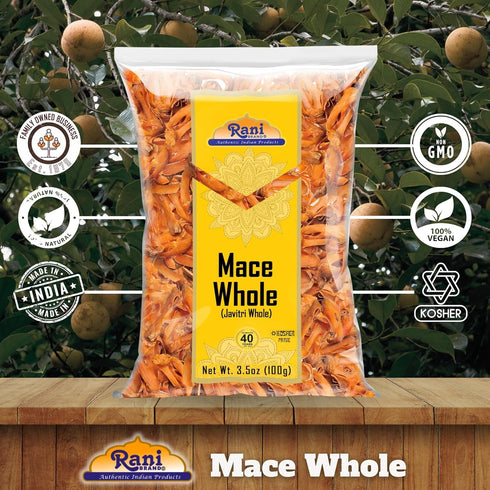 Rani Mace Whole (Javathri), Spice 3.5oz (100g) ~ All Natural | Vegan | Gluten Friendly | NON-GMO | Kosher | Indian Origin...