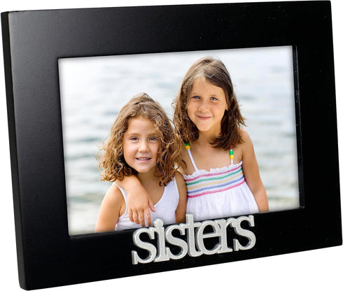 Malden International Designs Sisters Expressions Picture Frame, 4x6, Black...